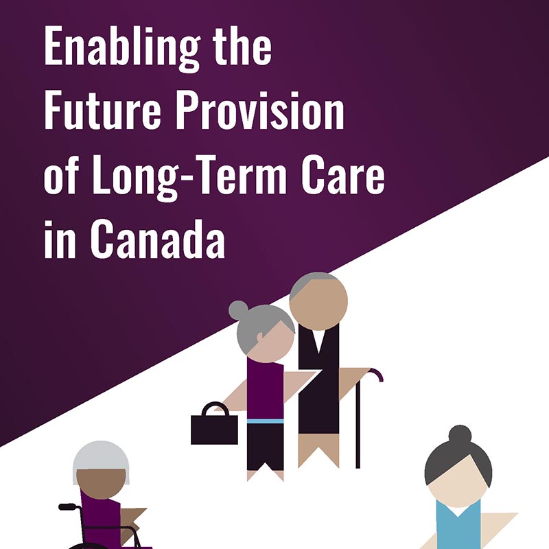 The cover of a report entitled "Enabling the Future Provision of Long-Term Care in Canada"